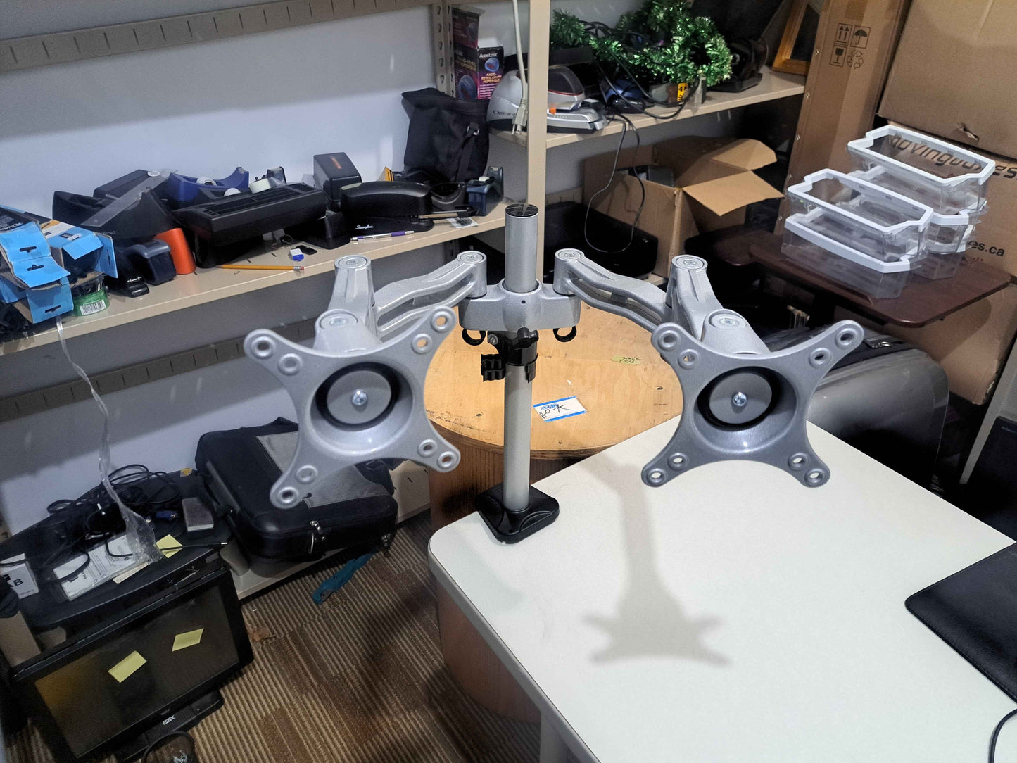 Dual Monitor Arm Mount (Adjustable Desk Clamp Type)