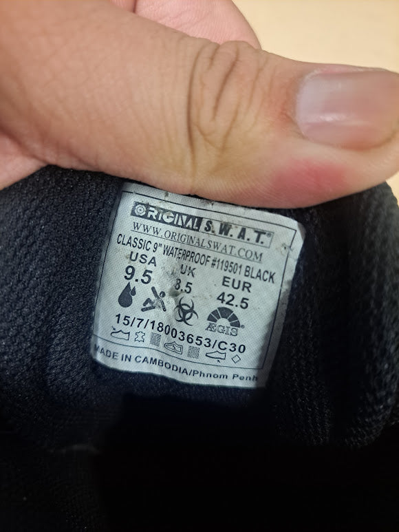 Combat Boots, Size 9.5