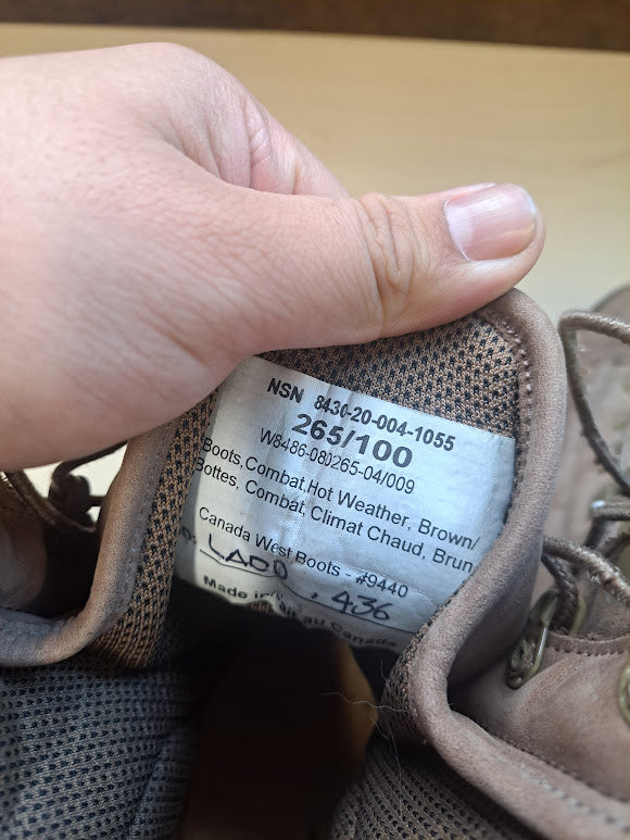 Combat Boots, Size 8.5