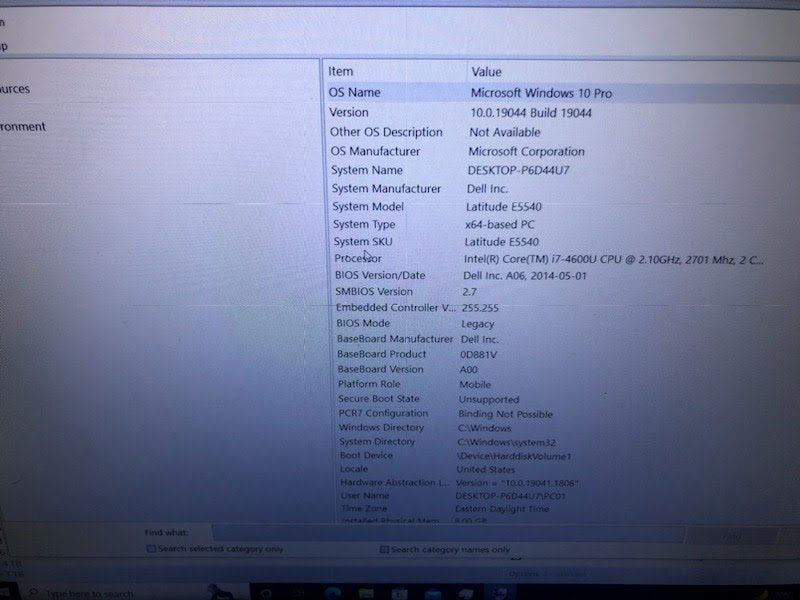 Dell Latitude E5540, i7 4600U 8G RAM, 500G SSD