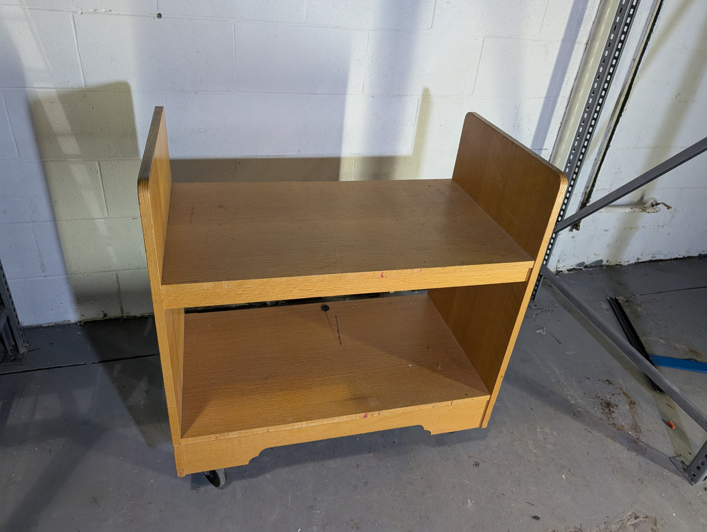 Wooden Utility Cart on Casters
