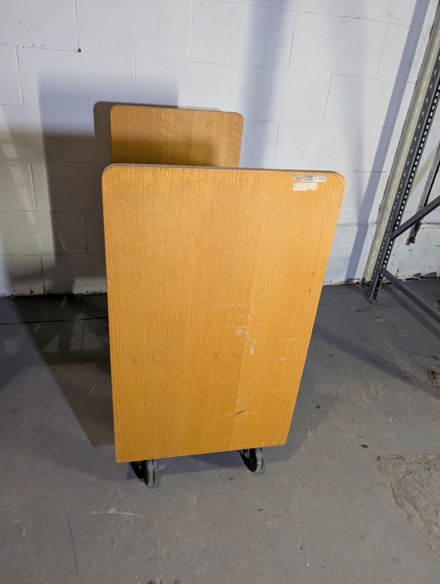 Wooden Utility Cart on Casters