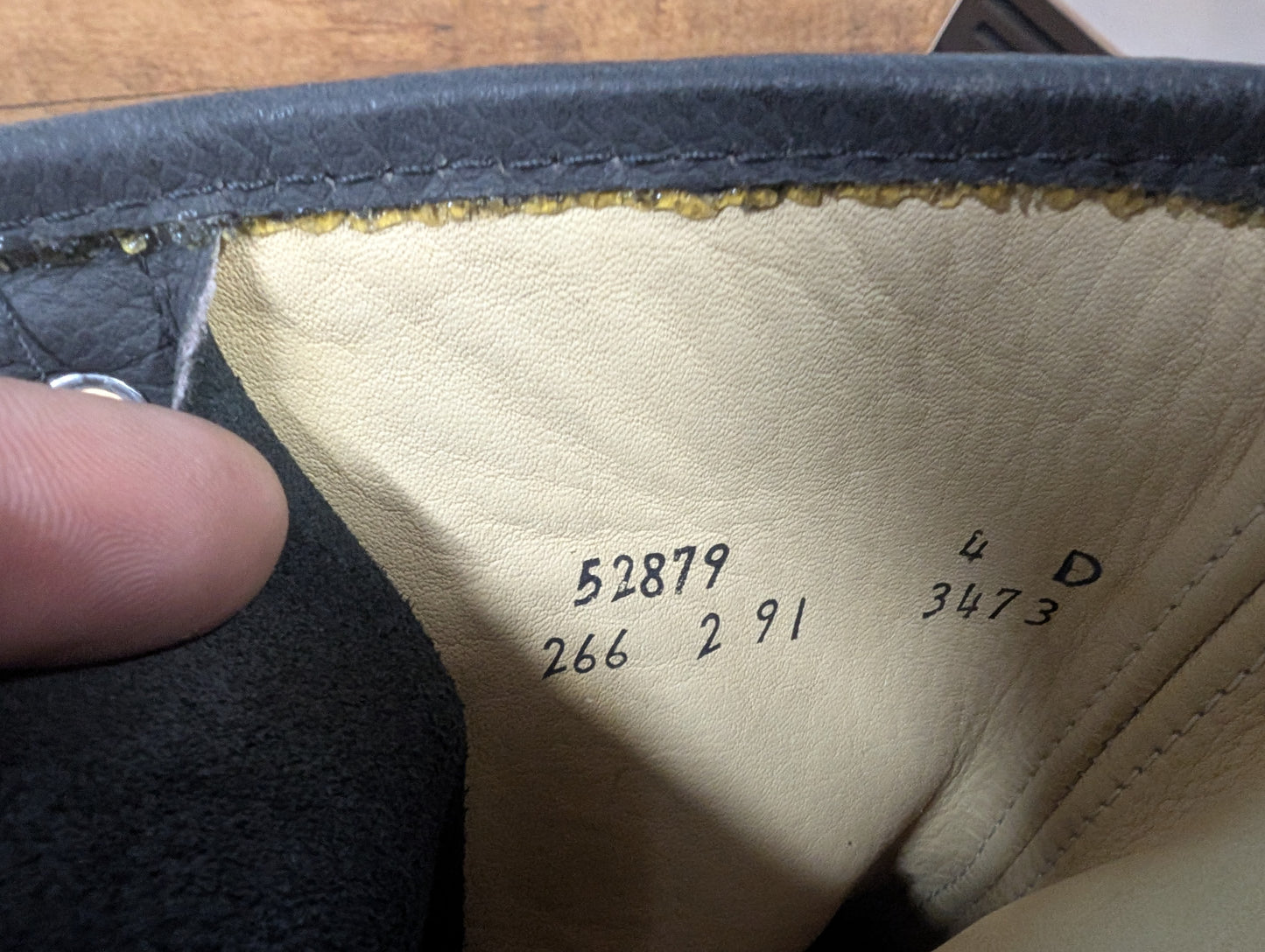 Black Leather Military-Style Combat Boots – Size 7.5