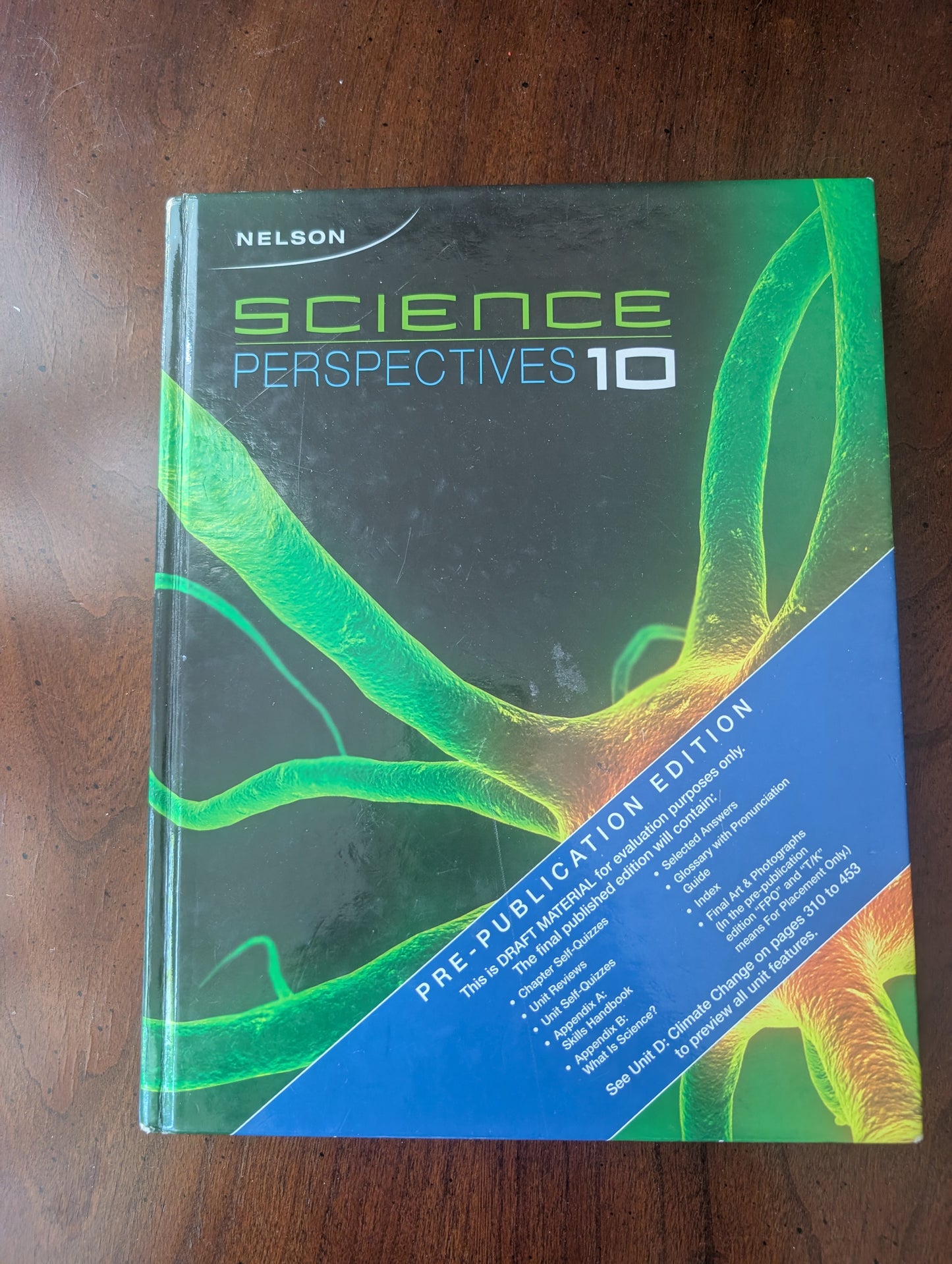 Nelson Science Perspectives 10 Textbook