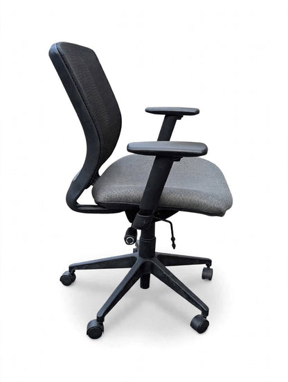 Nightingale Mirage task chair, side view showing adjustment lever