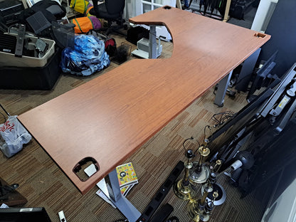 L-Shaped Electric Height Adjustable Table