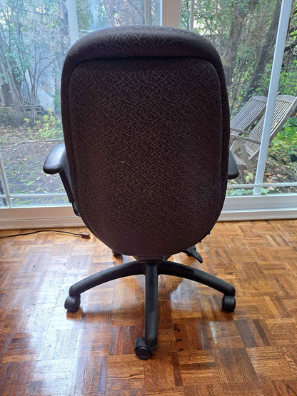 Global Upholstery High-Back Ergonomic Task Chair – Adjustable Arms