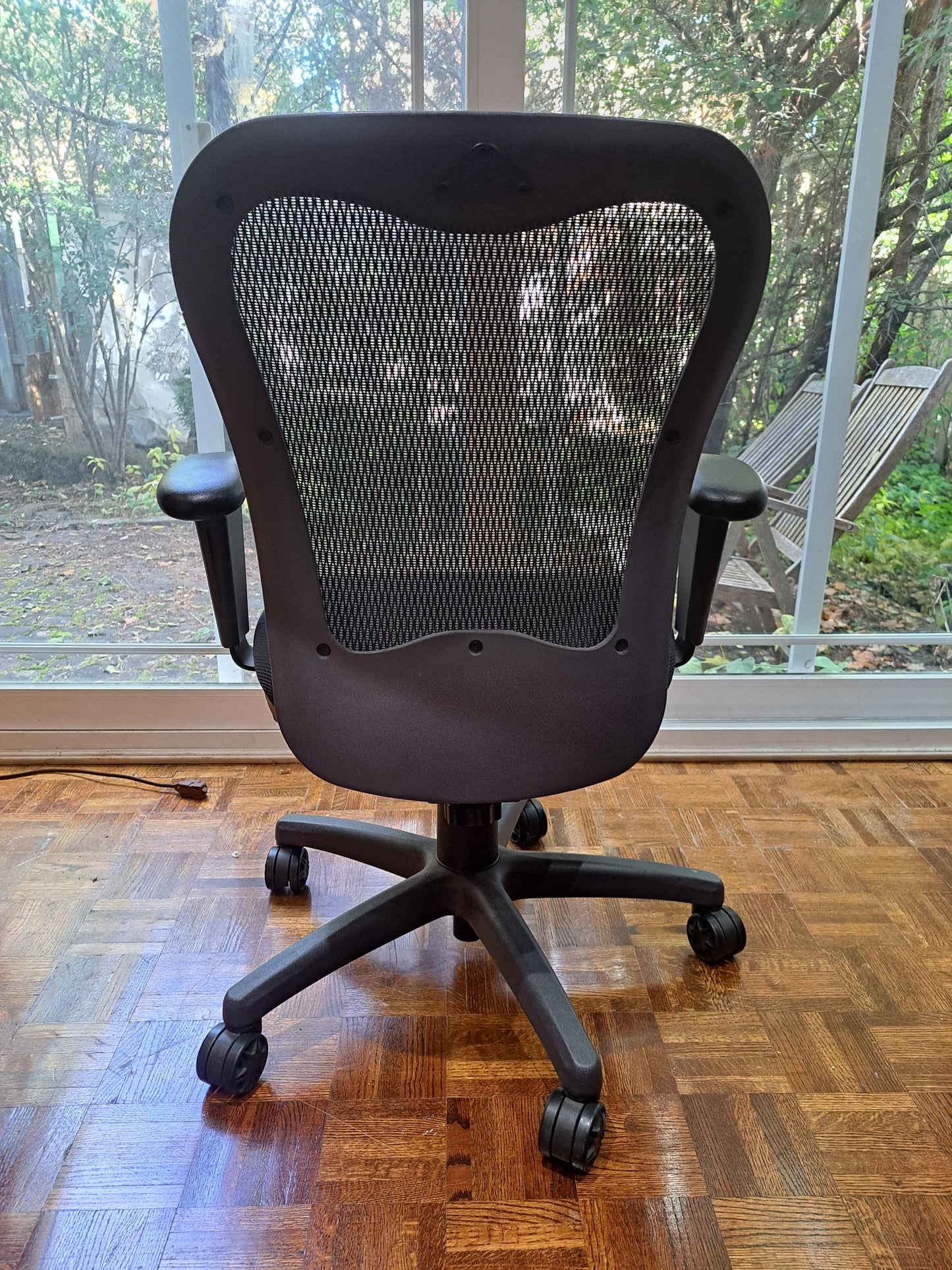 Office Chair – Black Mesh Back with Padded Seat
