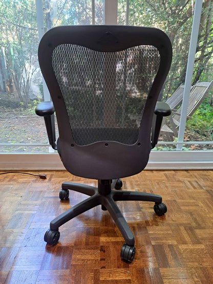 Office Chair – Black Mesh Back with Padded Seat