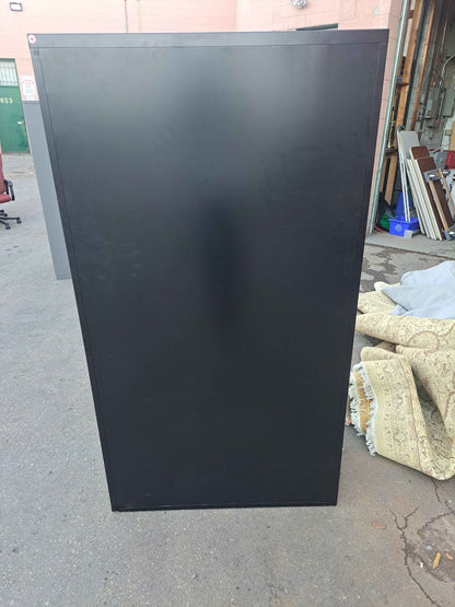 Global 2-Drawer Combination Cabinet – Black Metal Storage Unit