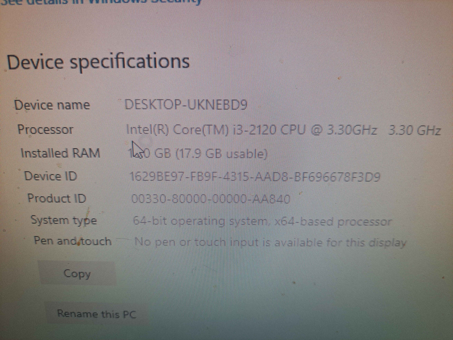 Intel Core i3-2120 desktop set