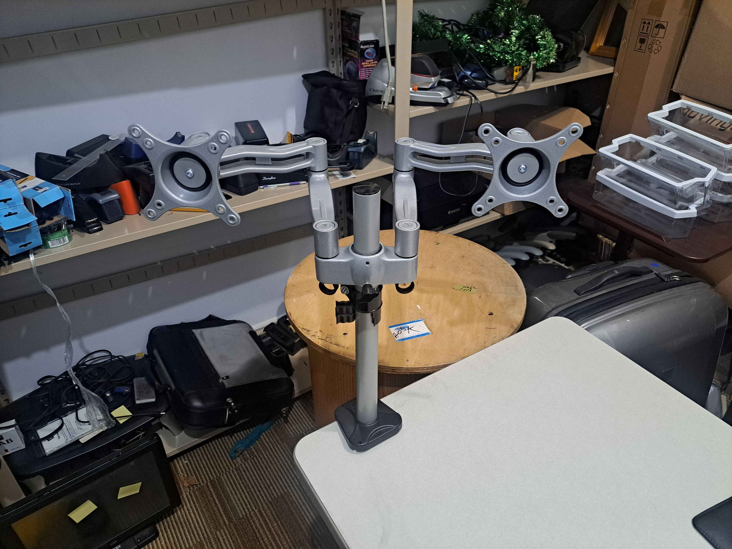 Dual Monitor Arm Mount (Adjustable Desk Clamp Type)
