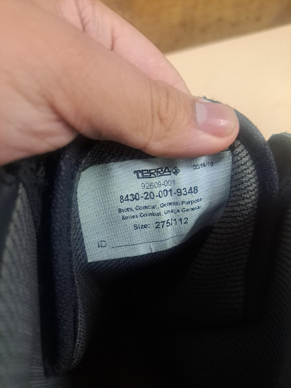 Combat Boots, Size 9.5