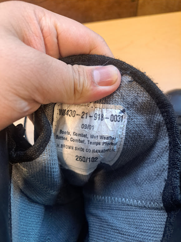 Combat Boots, Size 8