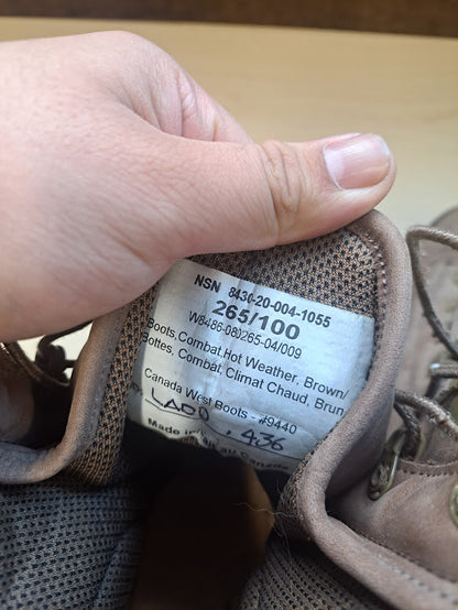 Combat Boots, Size 8.5