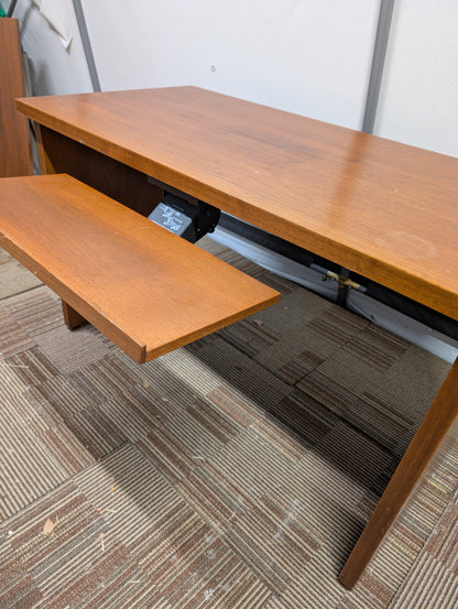 Wooden Desk with Keyboard Tray, 48" (L) X 24" (W) X 29" (H)