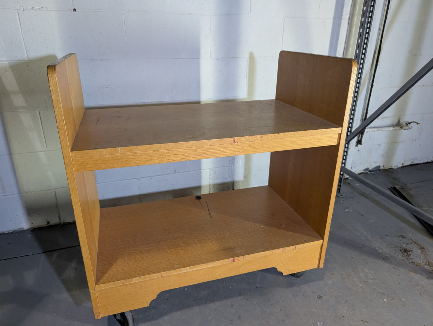 Wooden Utility Cart on Casters