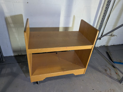 Wooden Utility Cart on Casters