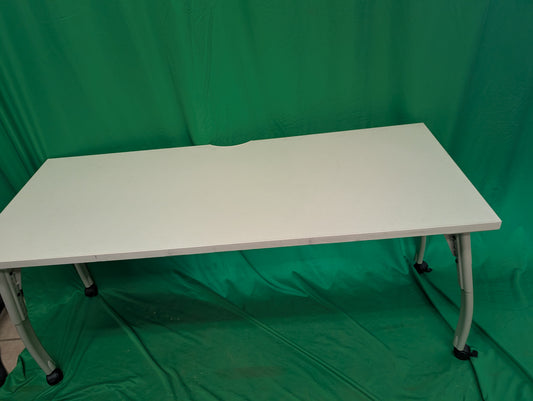 Mobile Table with Adjustable Legs and Casters