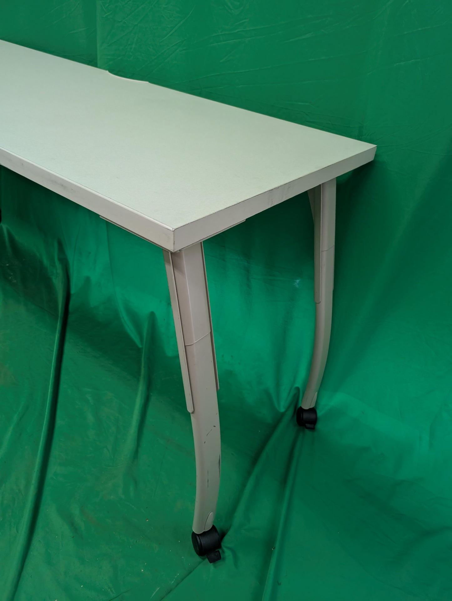 Mobile Table with Adjustable Legs and Casters
