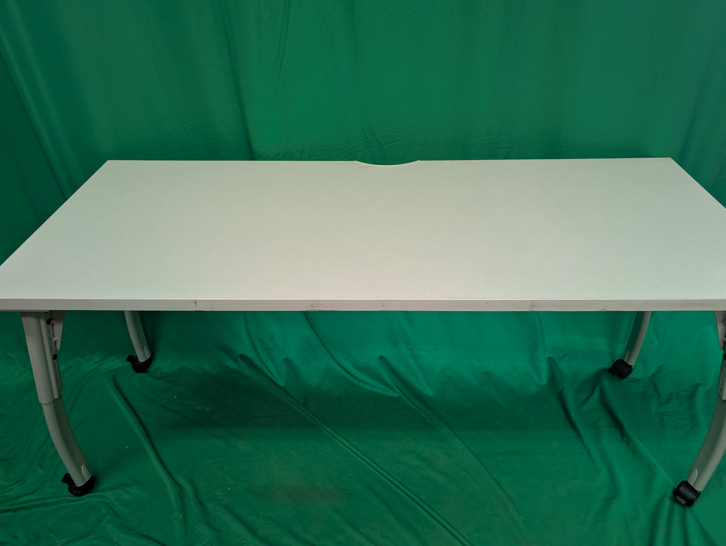 Mobile Table with Adjustable Legs and Casters