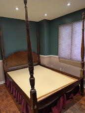 Vintage Four-Poster Bed Frame