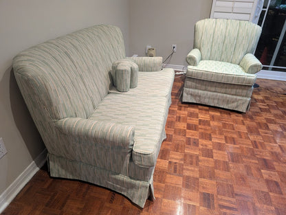 Vintage Sofa & Armchair Set