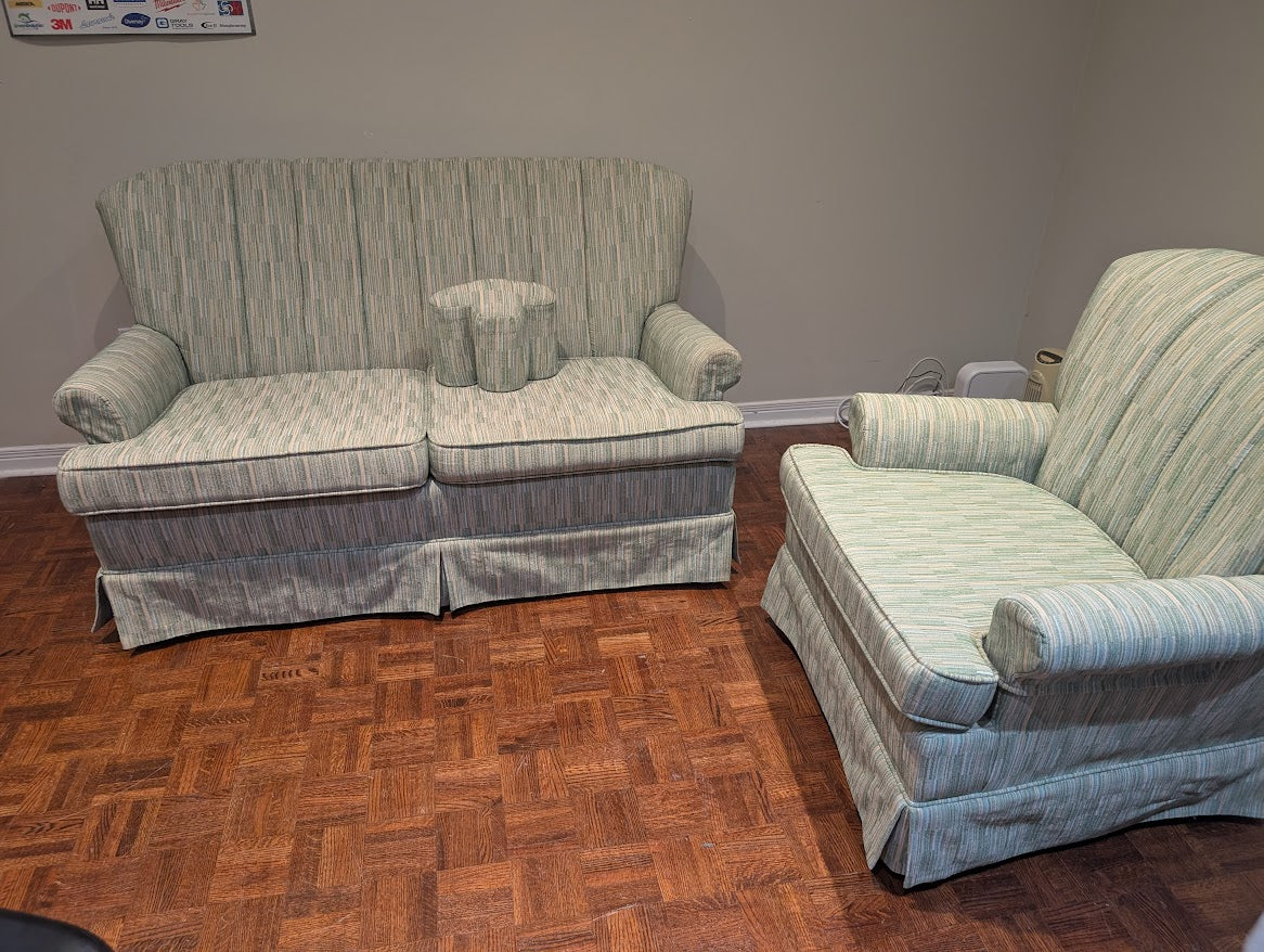 Vintage Sofa & Armchair Set