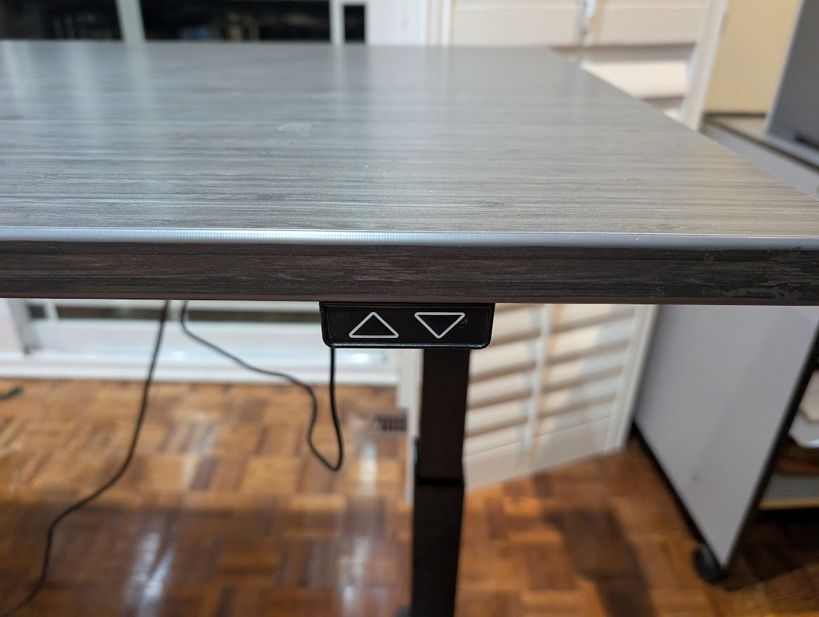 Electronic Height Adjustable L-Shaped Desk
