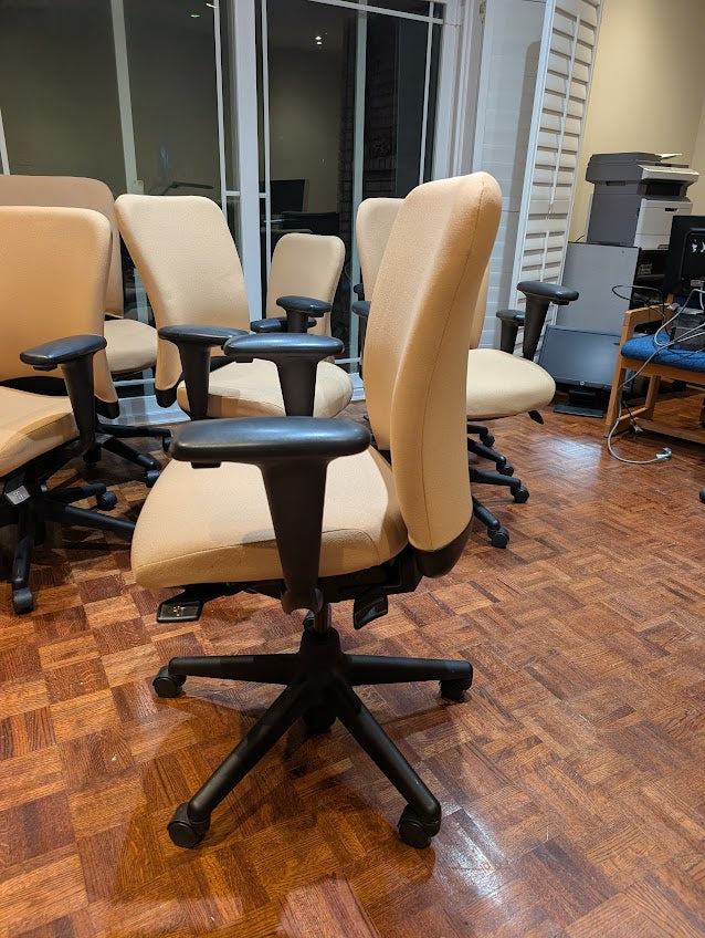 Beige Ergonomic Office Task Chairs