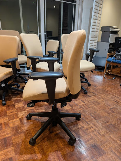 Beige Ergonomic Office Task Chairs