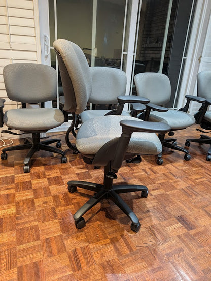 Global Upholstery High-Back Task Chairs (Gray Fabric)