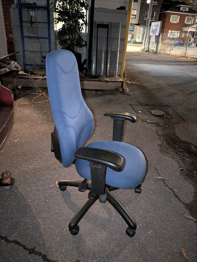 Blue Ergonomic High-Back Office Chair