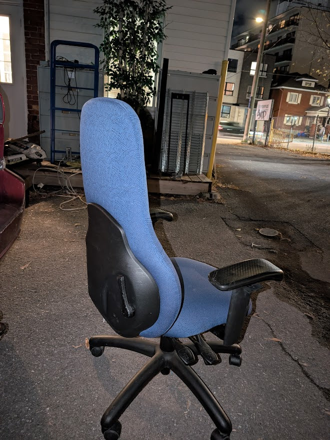 Blue Ergonomic High-Back Office Chair