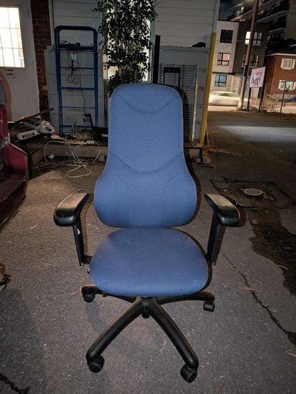 Blue Ergonomic High-Back Office Chair