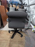 Black Padded Office Task Chair with Adjustable Features