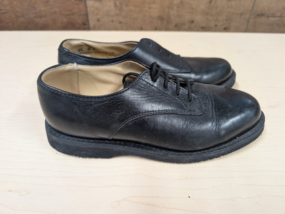 Black Leather Dress Shoes, Size 6.5
