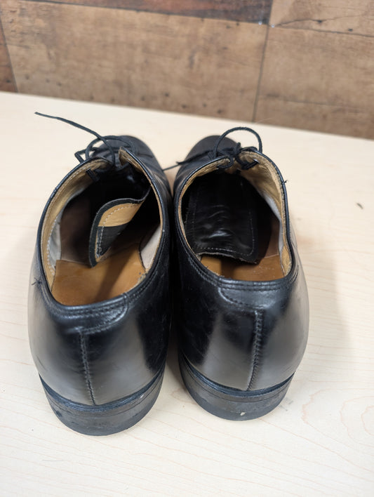 Black Leather Men’s Dress Shoes – Size 10.5