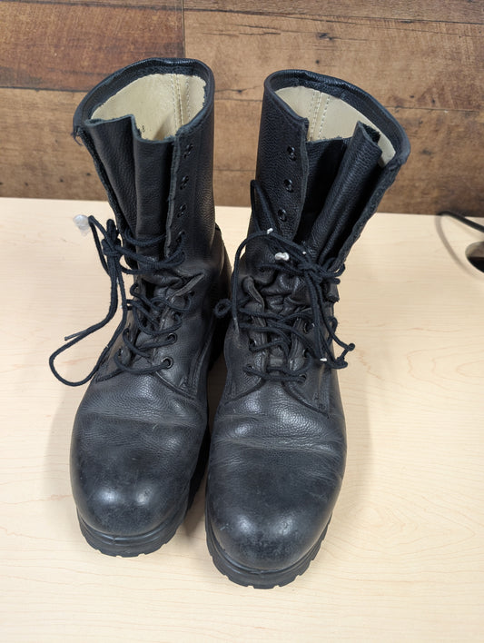 Black Leather Combat Boots – Size 7