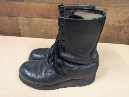 Black Leather Combat Boots – Size 7