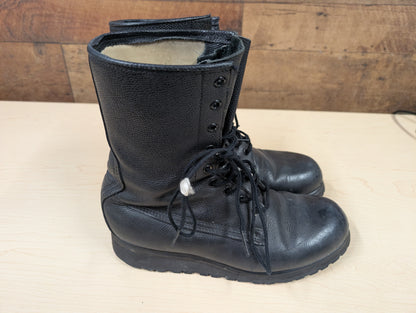 Black Leather Combat Boots – Size 7