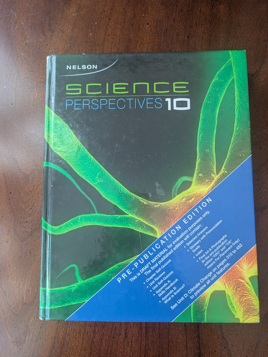 Nelson Science Perspectives 10 Textbook