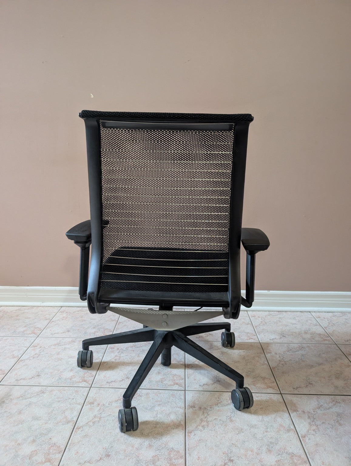 Black Steelcase Think 465 office chair, view 3