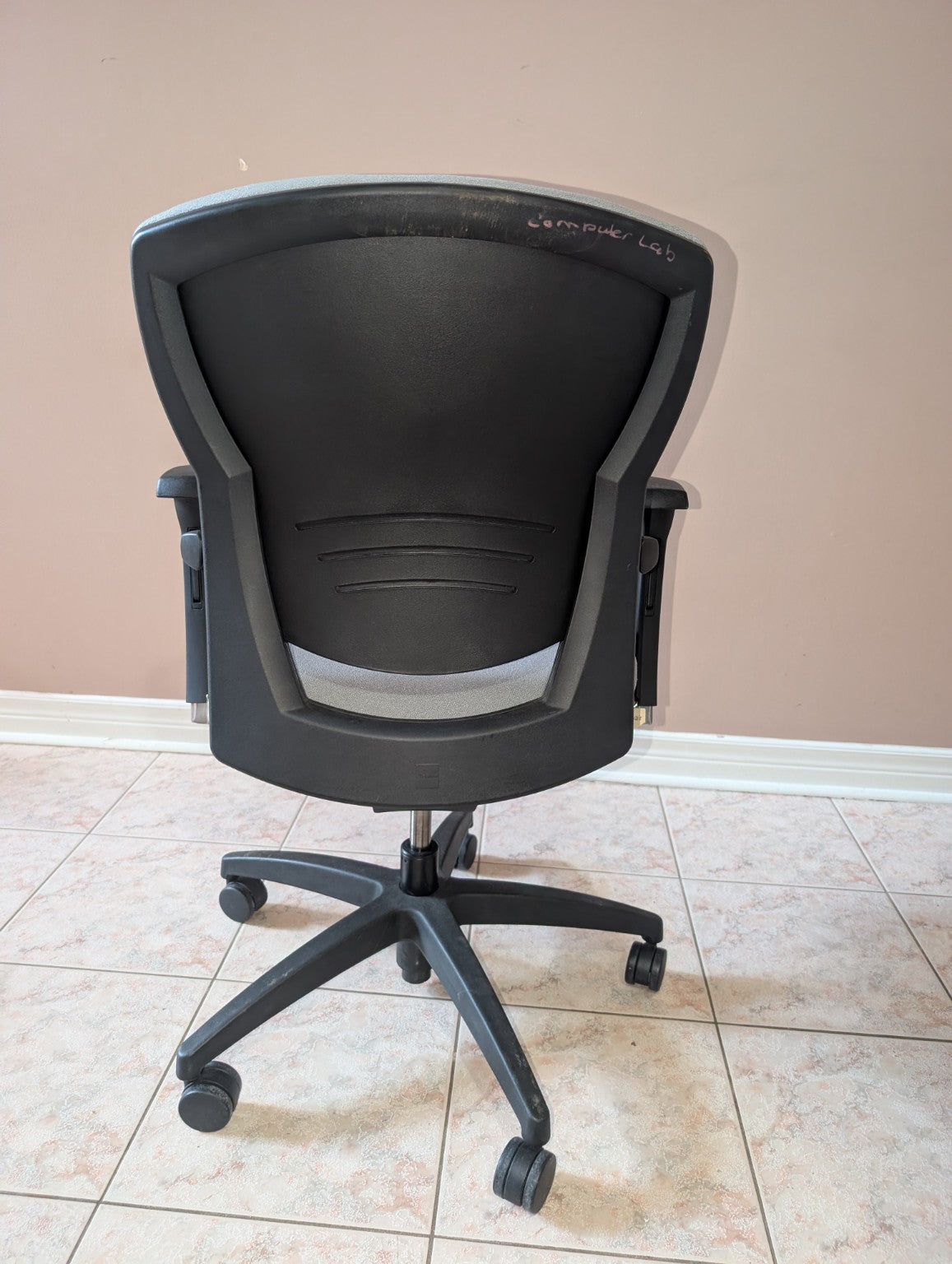 Grey Teknion Savera Synchro office chair, view 3