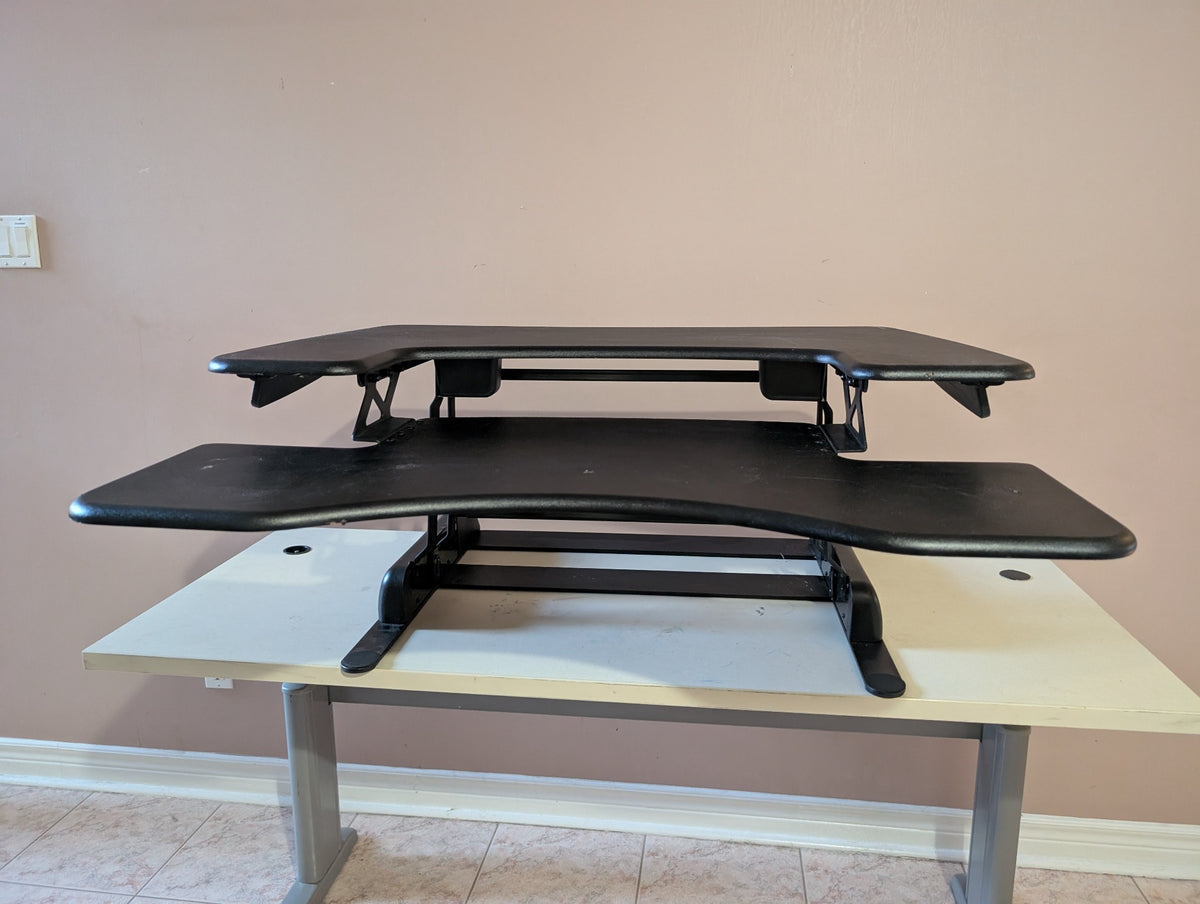 Black VARIDESK standing desk converter