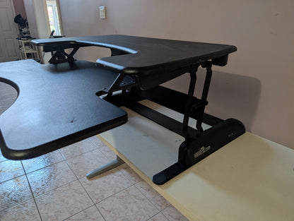 Black VARIDESK standing desk converter