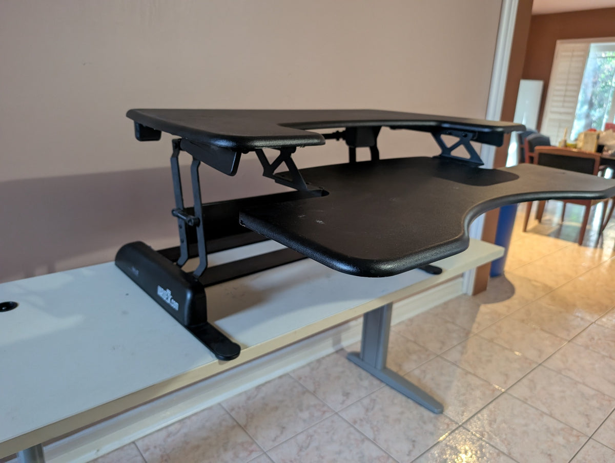 Black VARIDESK standing desk converter