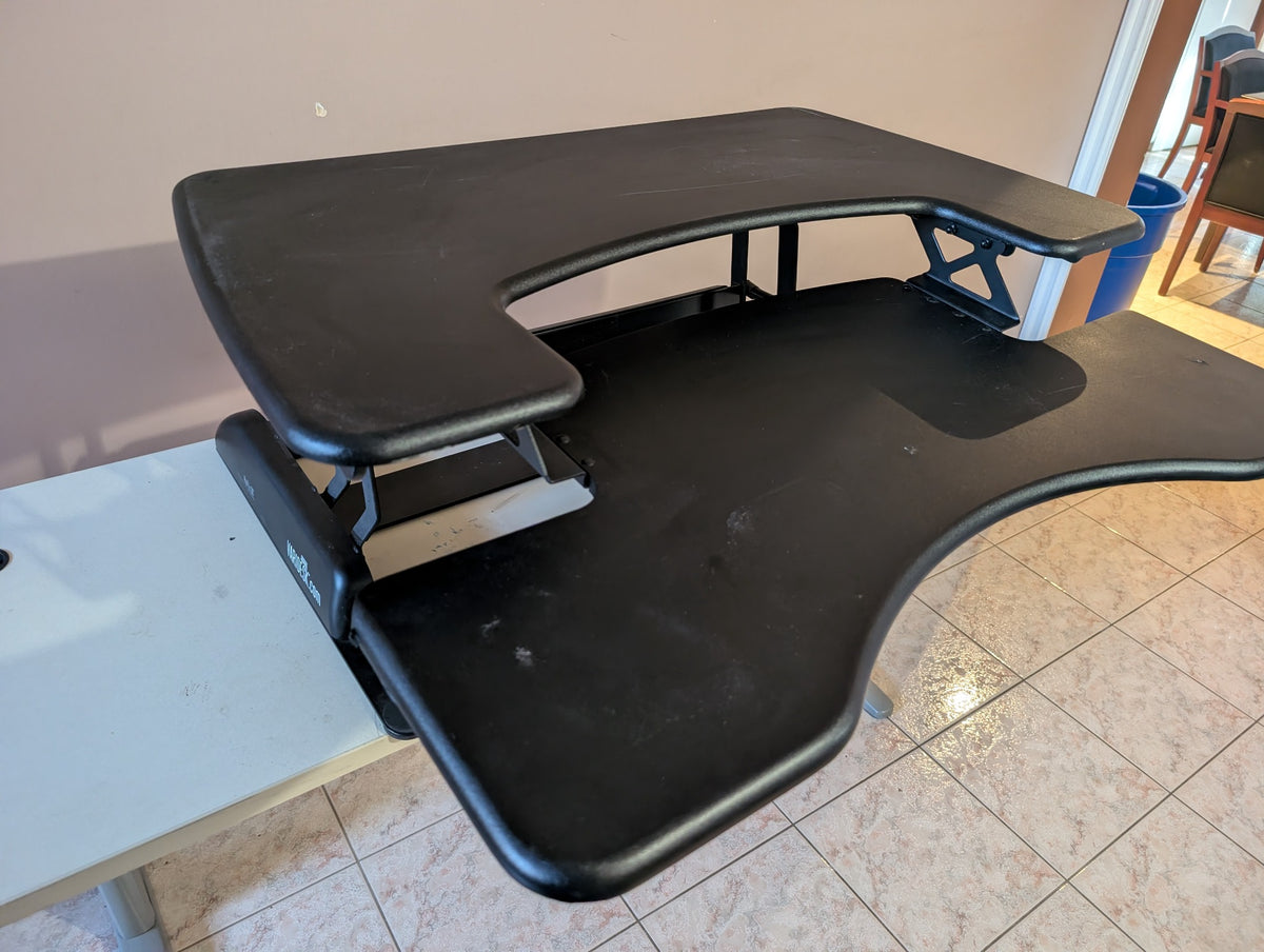 Black VARIDESK standing desk converter